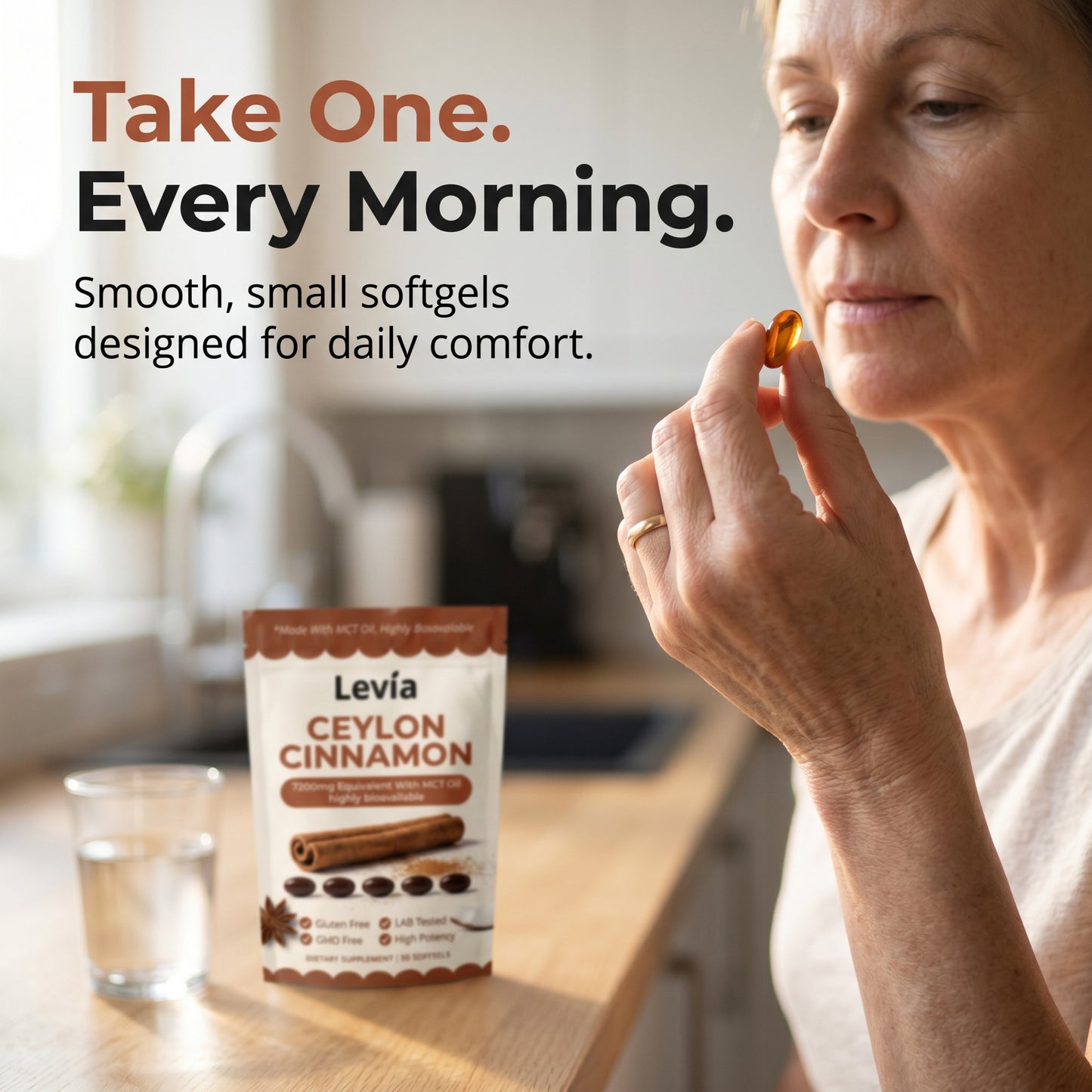 Ceylon Cinnamon 7200mg Equivalent with MCT Oil